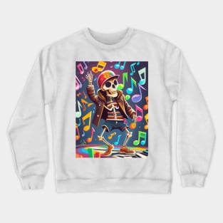 Dancing Skeleton Rainbow Crewneck Sweatshirt